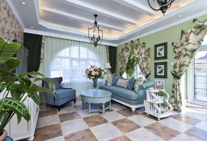 客厅装修设计图地中海风格渐渐的成为了一种潮流设计模式